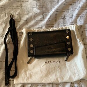 Hammitt  Levy Black gunmetal Crossbody. Has protective bag